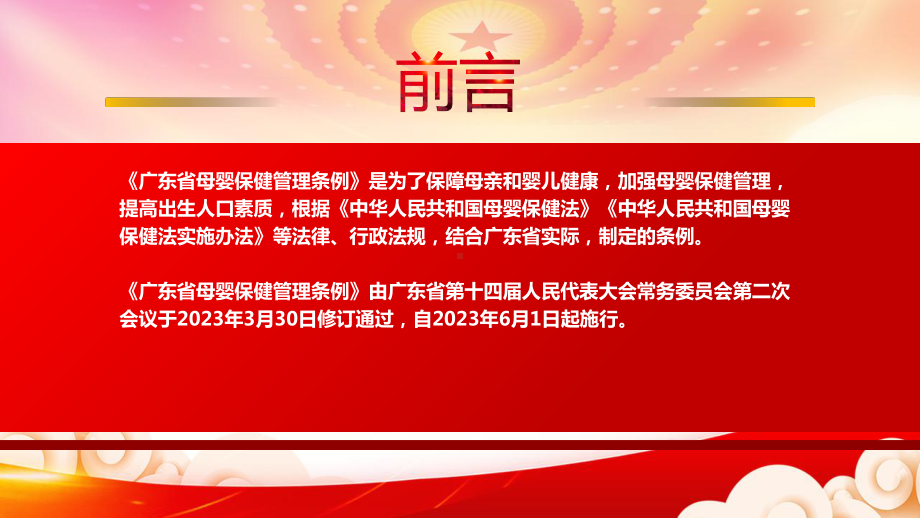 2023《广东省母婴保健管理条例》重点要点内容学习PPT保障母亲和婴儿健康加强母婴保健管理提高出生人口素质PPT课件（带内容）.pptx_第2页