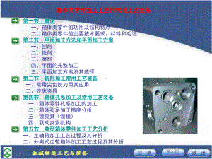 箱体类零件加工工艺及装备方案.ppt