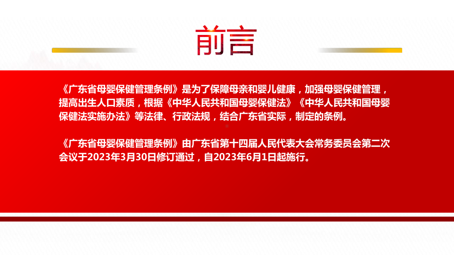 2023《广东省母婴保健管理条例》全文学习PPT保障母亲和婴儿健康加强母婴保健管理提高出生人口素质PPT课件（带内容）.pptx_第2页