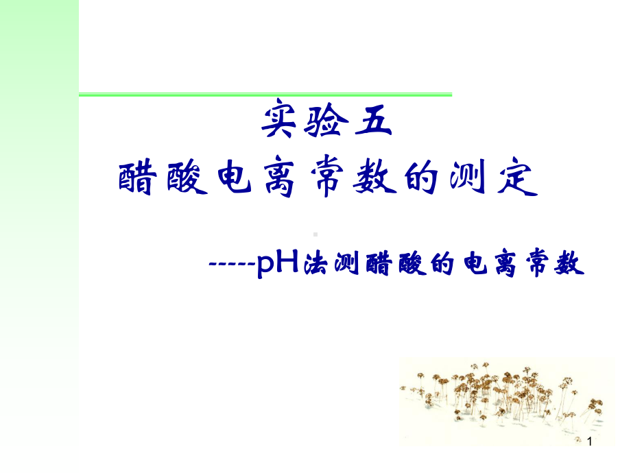 醋酸电离常数的测定课件.ppt_第1页