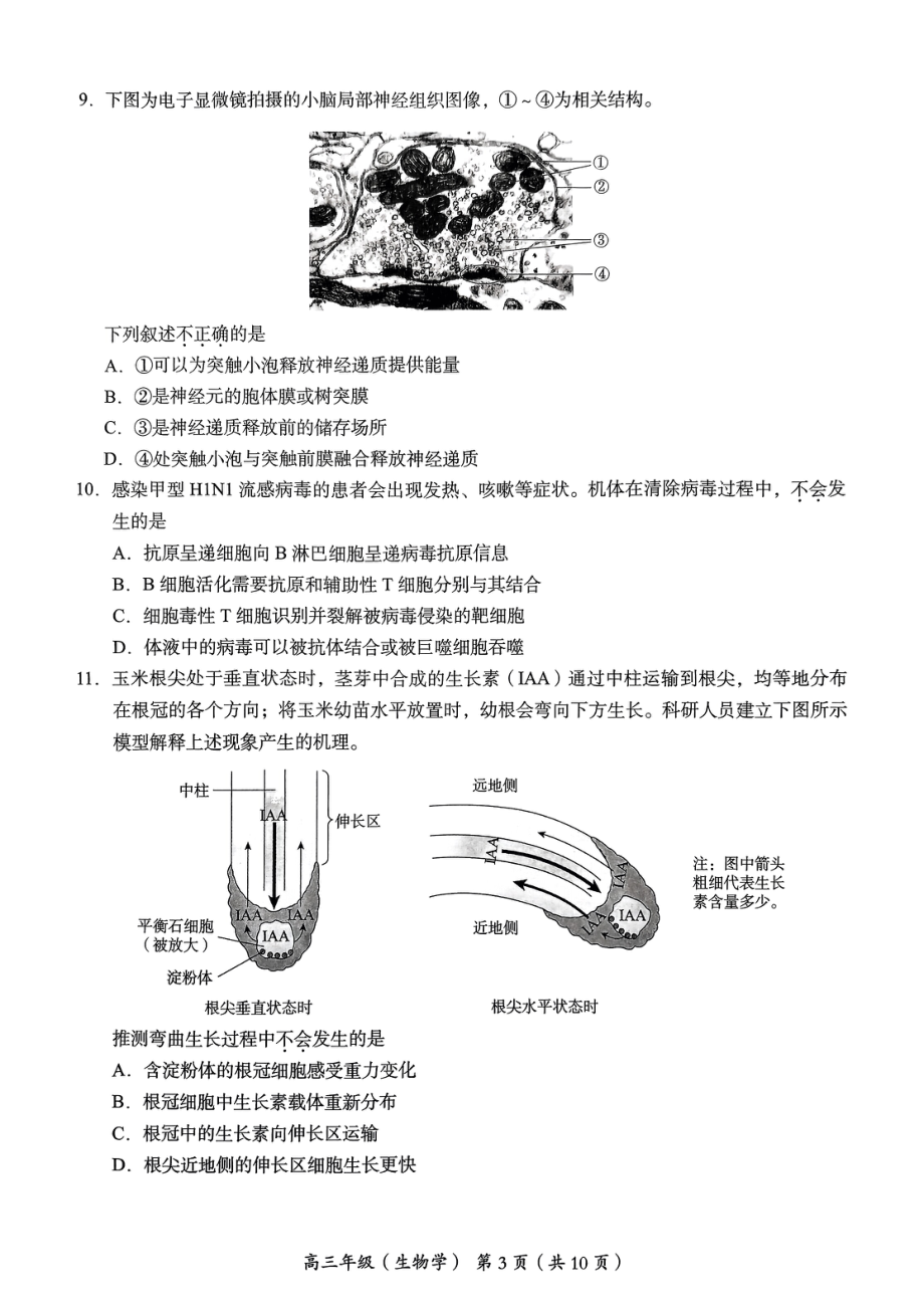 2023海淀二模 生物.pdf_第3页