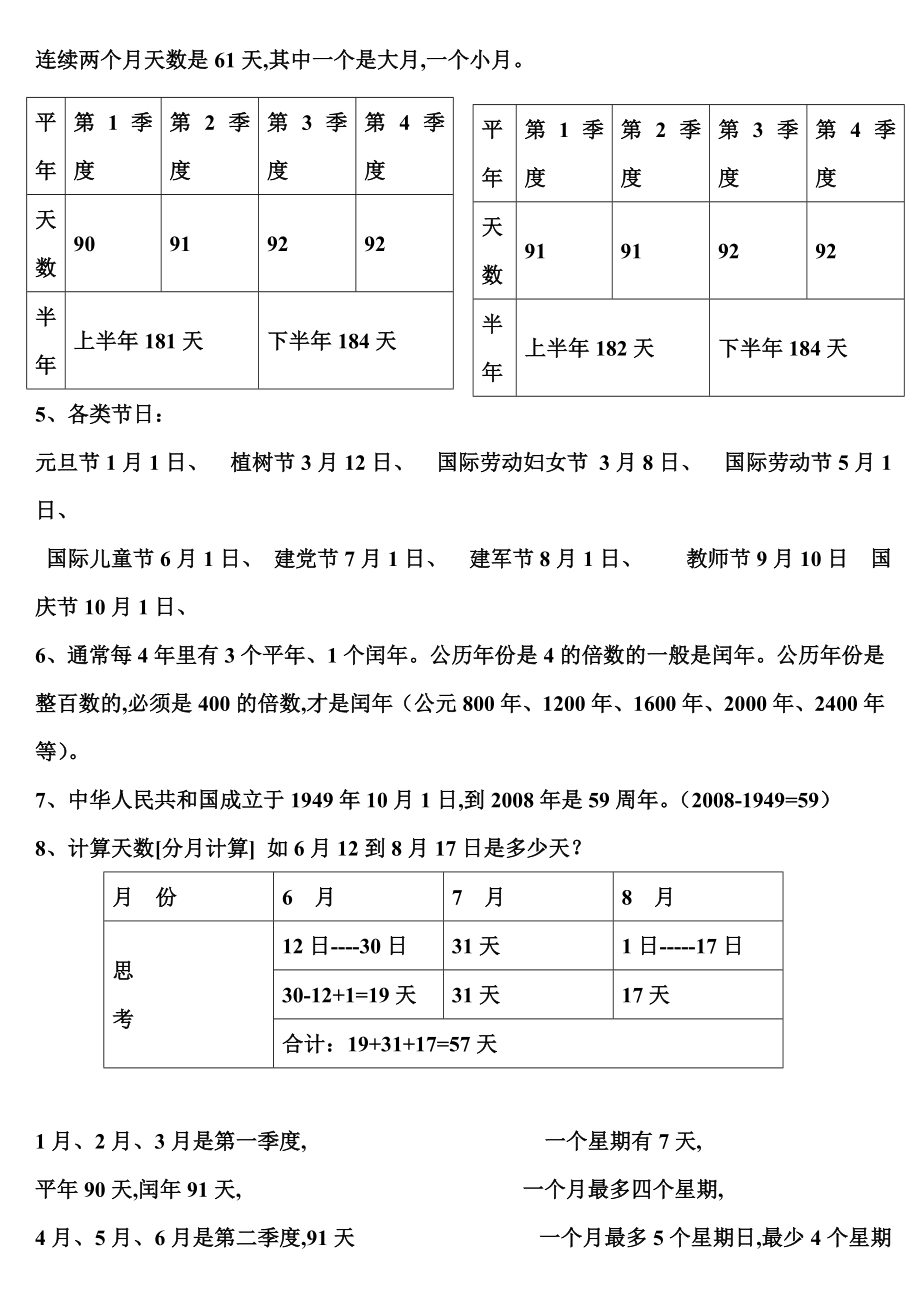 最新苏教版小学数学三年级下册复习知识点汇总.doc_第2页