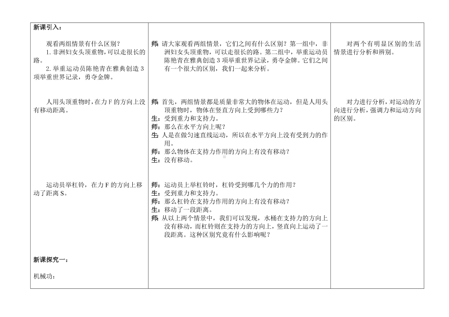 沪教版八年级物理第二学期第四章4.2机械功-教案设计.doc_第2页