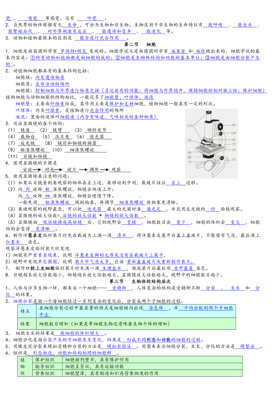 浙教版新版科学七年级上基础知识汇总.doc_第3页