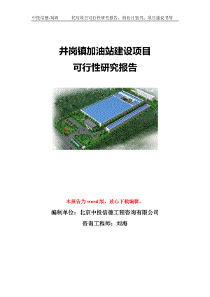 井岗镇加油站建设项目可行性研究报告模板-立项备案.doc