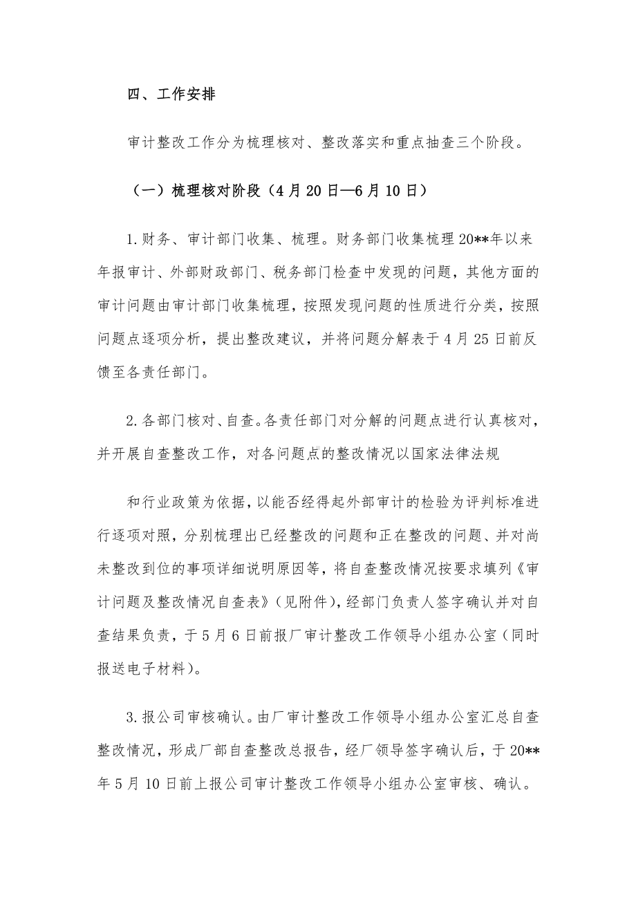 公司审计整改工作实施方案.docx_第3页