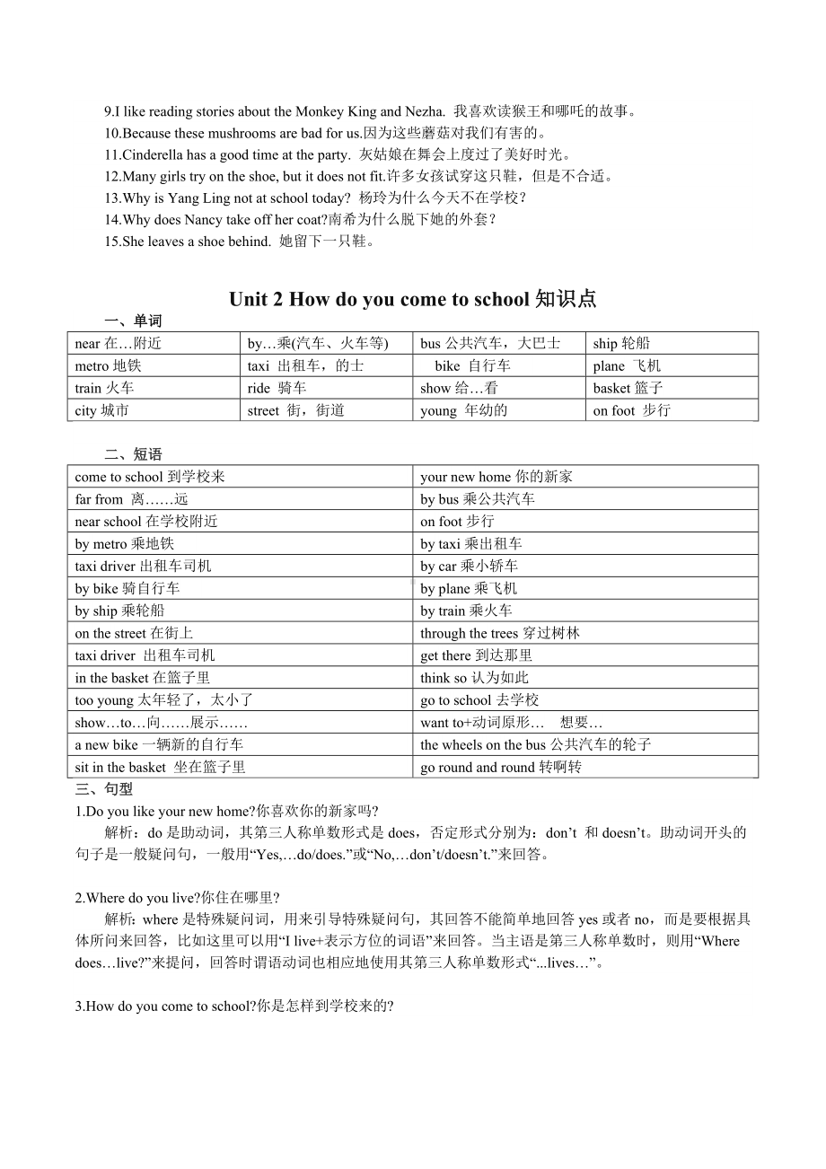 牛津译林版小学英语五年级下册5B-全册知识点梳理.doc_第2页