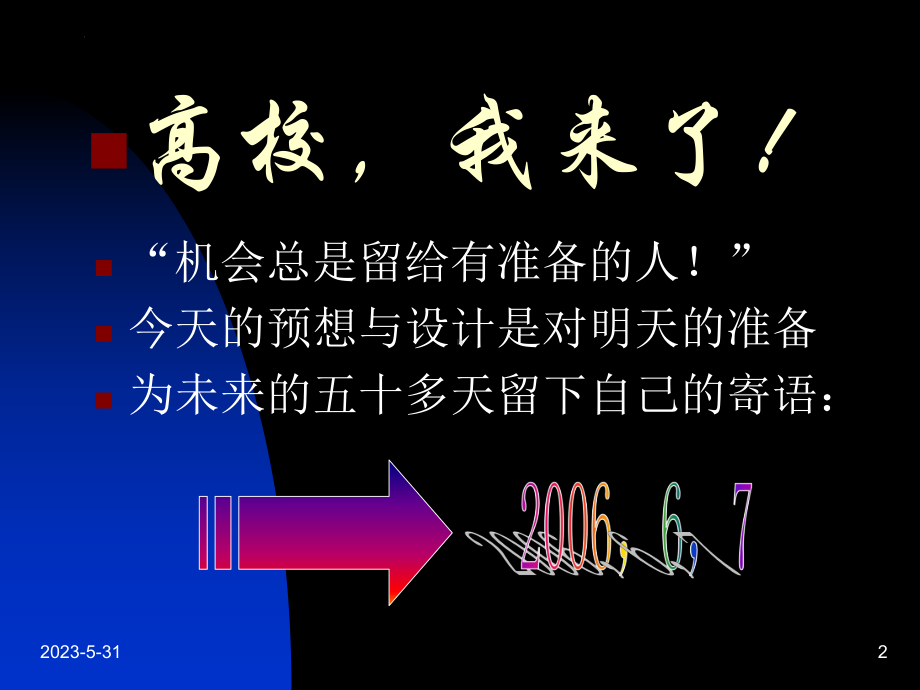 走向大学 ppt课件 2023届高三生成长教育主题班会.pptx_第2页