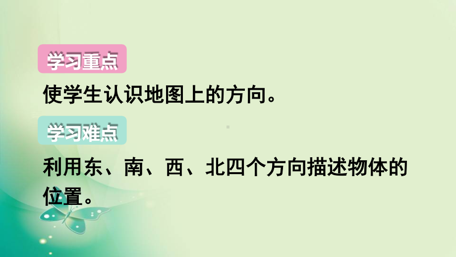 人教版3年级数学下册第二课时重点预习- 地图上认识方向.docx_第3页