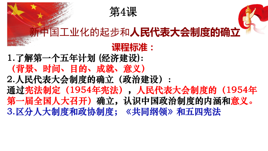 2.4新中国工业化的起步和人民代表大会制度的确立 ppt课件-（部）统编版八年级下册《历史》.pptx_第1页