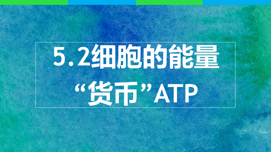 5.2细胞的能量“货币”ATP ppt课件-2023新人教版（2019）《高中生物》必修第一册.pptx_第1页