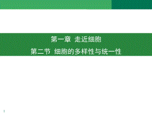 1.2 细胞的多样性与统一性ppt课件-2023新人教版（2019）《高中生物》必修第一册.pptx