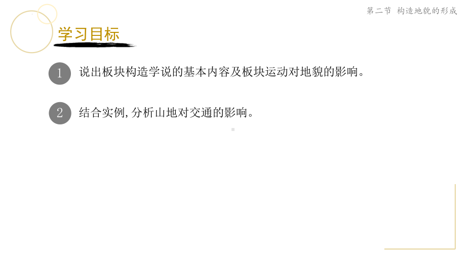 2.2.2 构造地貌的形成 （第2课时板块运动与地貌、山地对交通运输的影响）ppt课件 -2023新人教版（2019）《高中地理》选择性必修第一册.pptx_第2页