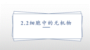 2.2细胞中的无机物ppt课件 (4)-2023新人教版（2019）《高中生物》必修第一册.pptx