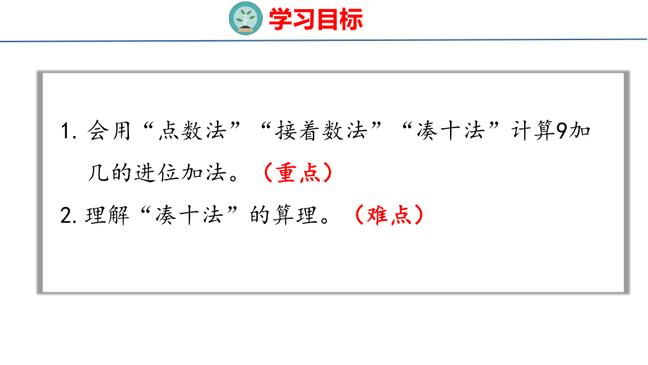 8.1 9加几ppt课件(共21张PPT)-2023新人教版（2022秋）一年级上册《数学》.pptx_第2页