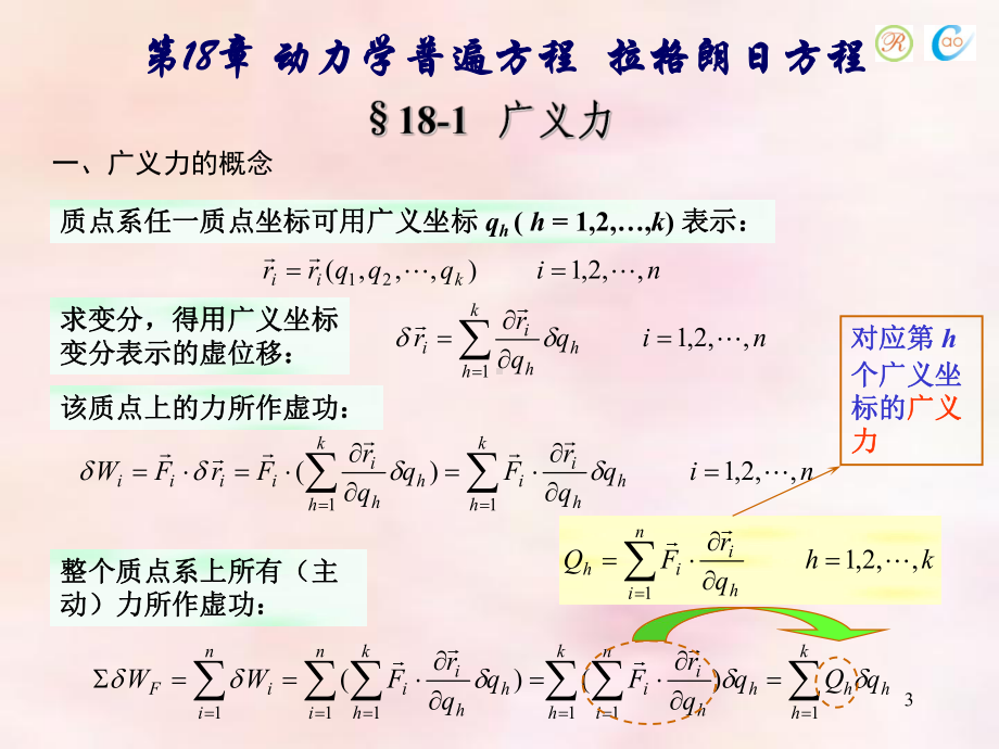 第18章分析力学基础动力学普遍方程拉格朗日方程课件.ppt_第3页