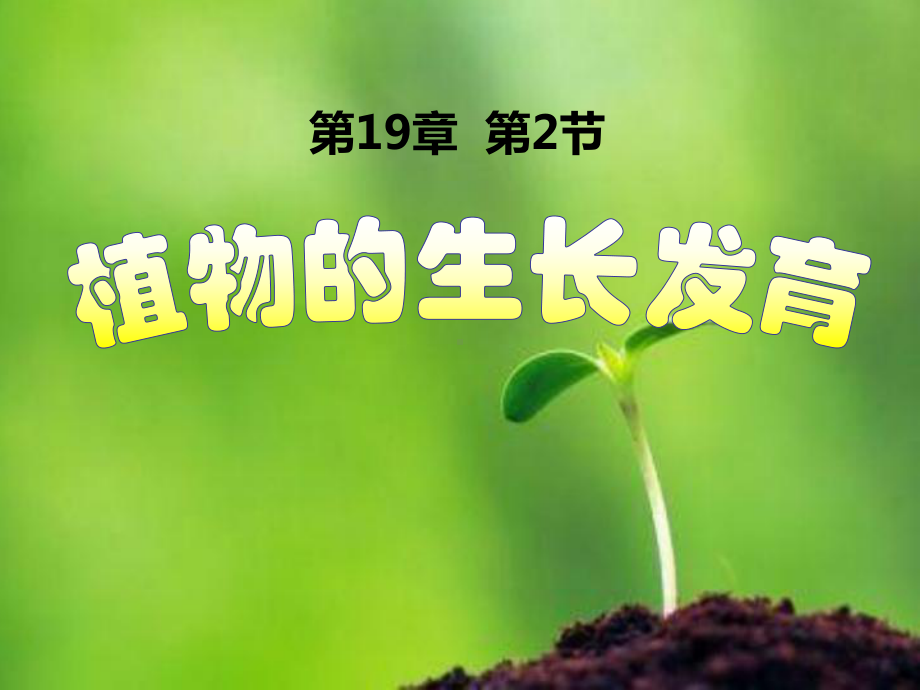 苏科版八年级上册生物植物的生长发育课件.ppt_第1页