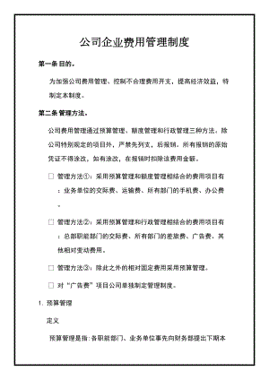 公司企业费用管理制度(DOC 24页).docx