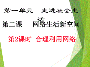 部编人教版初中八年级上册道德与法治《第二课网络生活新空间：合理利用网络》优课课件整理.ppt