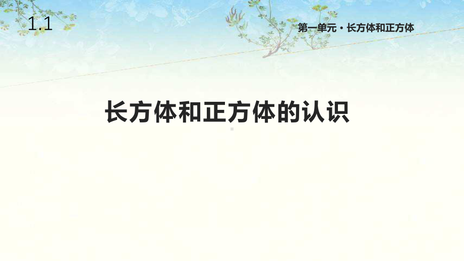 苏教版六年级数学上册第一单元《-长方体和正方体》课件.pptx_第1页