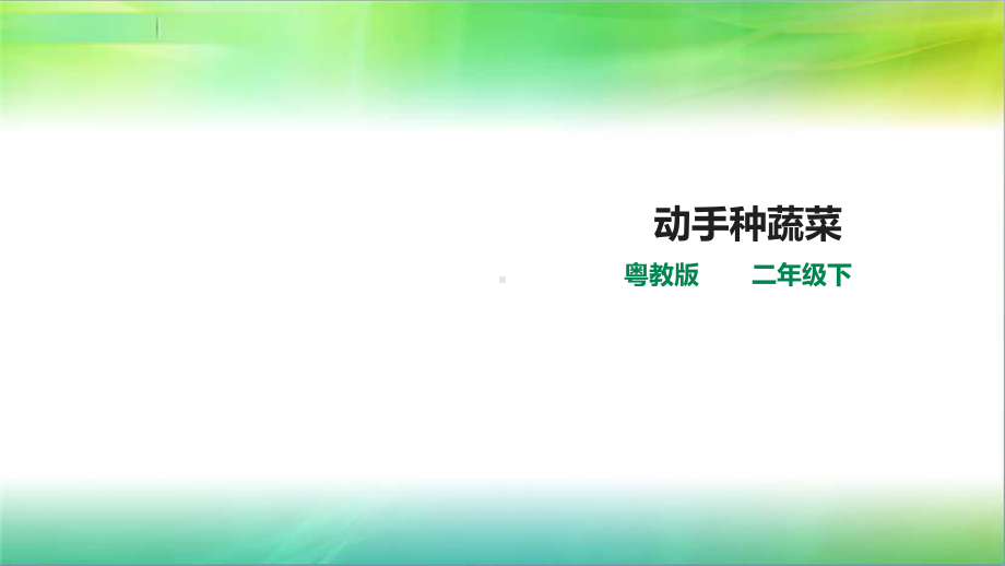 粤教版小学科学新版二年级下册科学26动手种蔬菜(课件).ppt_第1页