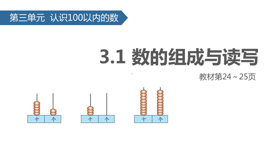 苏教版小学数学一年级下册课件：32数的组成与读写.pptx_第1页