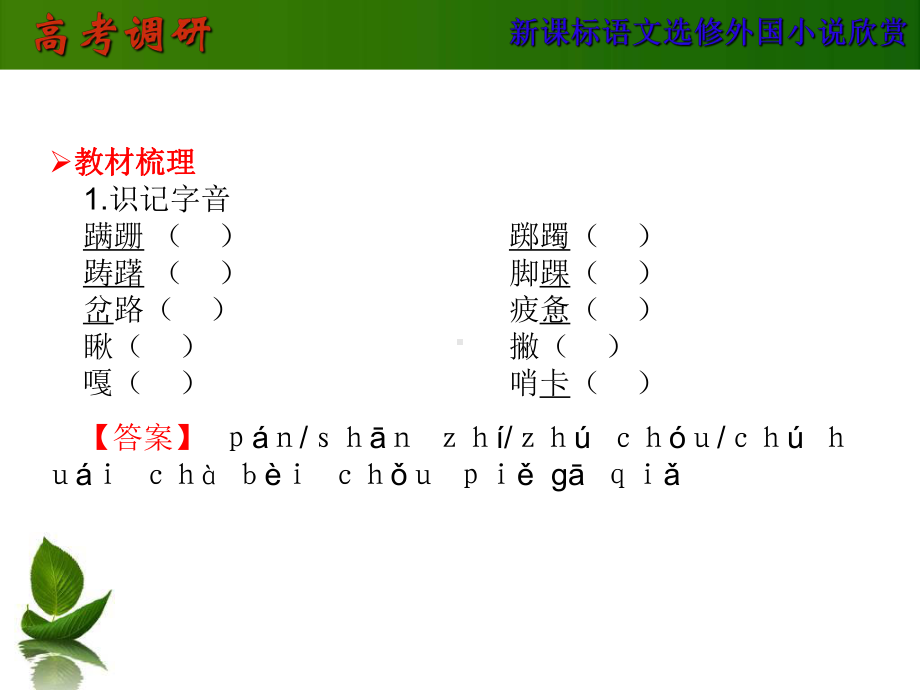 语文选修2《外国小说欣赏》第一单元单元导读课件.pptx_第2页