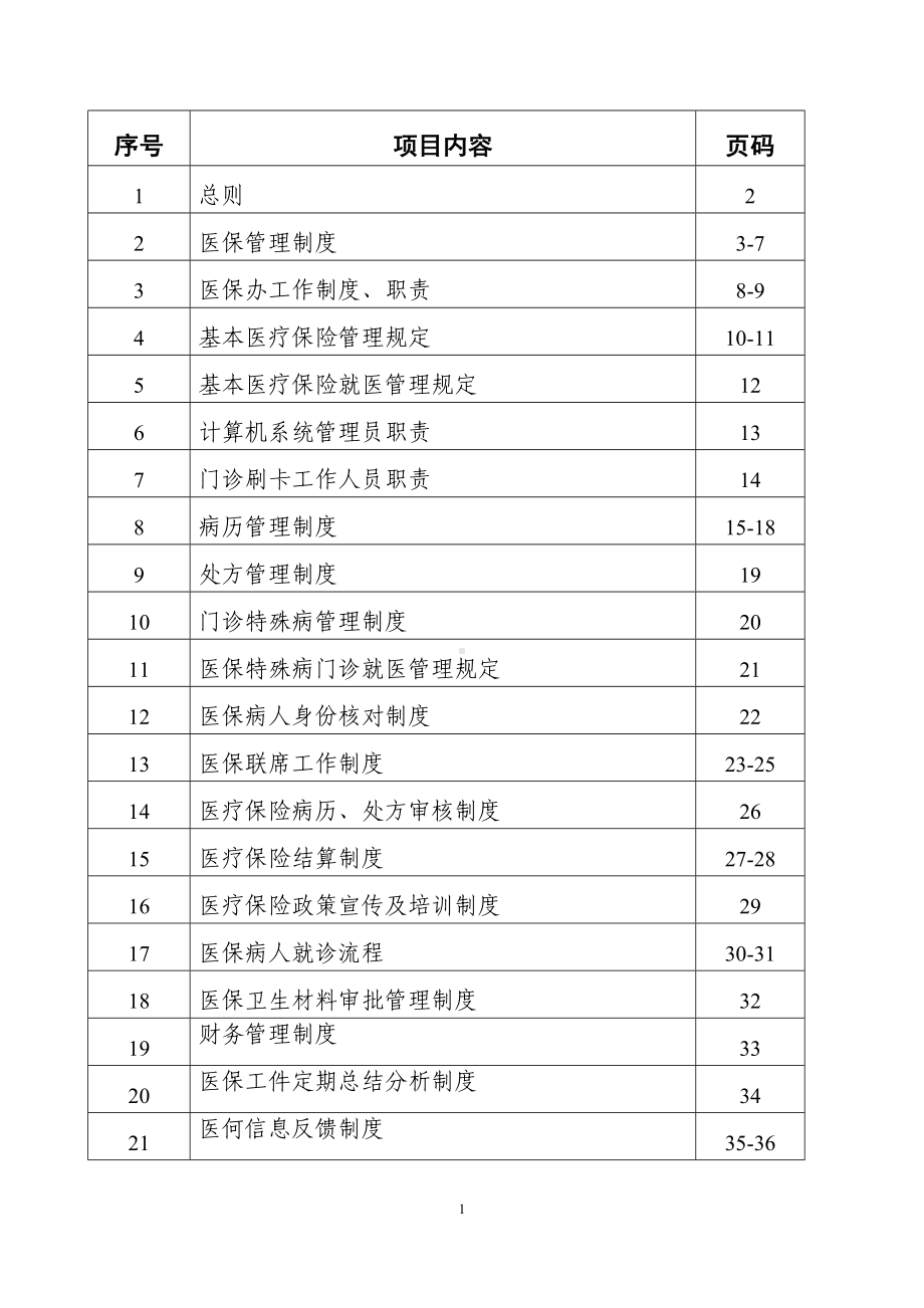 医院医保管理制度范本(DOC 38页).docx_第1页