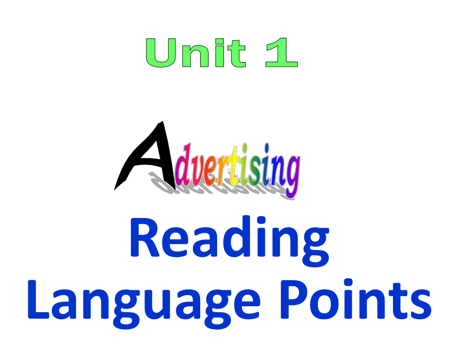 牛津高中英语M4U1-Reading-Advertisements-Language-Points课件.ppt_第1页