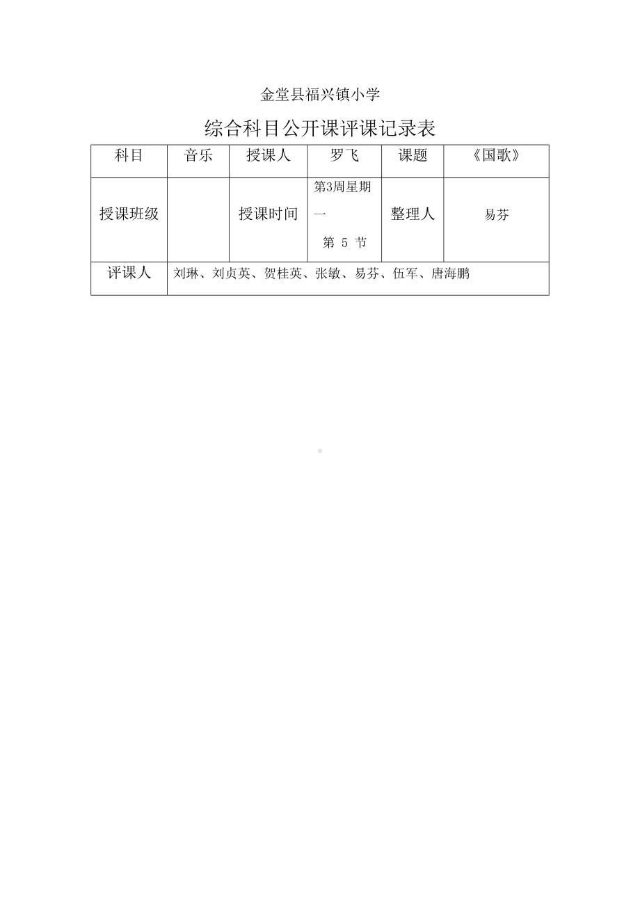 公开课评课记录表(DOC 16页).doc_第2页