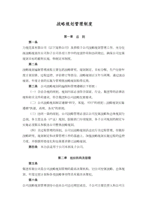 公司战略规划管理制度(DOC 6页).docx