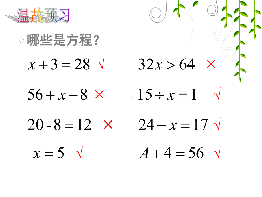 苏教版五年级数学下册《等式的性质1》课件.ppt_第3页