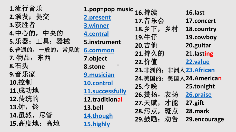 牛津译林版九年级英语上册Unit5-复习课件.ppt_第3页