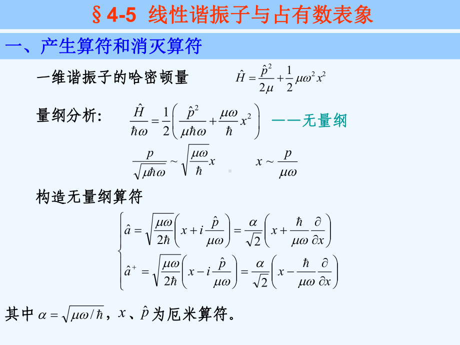 线性谐振子与占有数表象课件.ppt_第2页