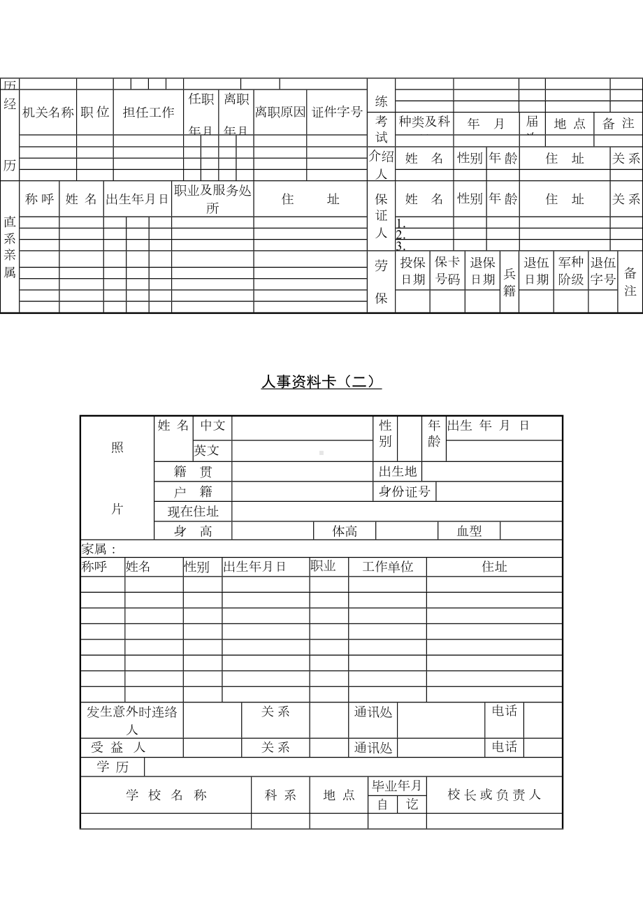 人事档案全套管理制度与表格(DOC 18页).doc_第3页