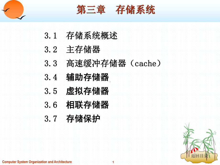 计算机组成原理与系统结构-第3章-存储系统课件.ppt_第1页