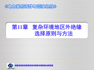 电力系统污秽与覆冰绝缘课件.ppt