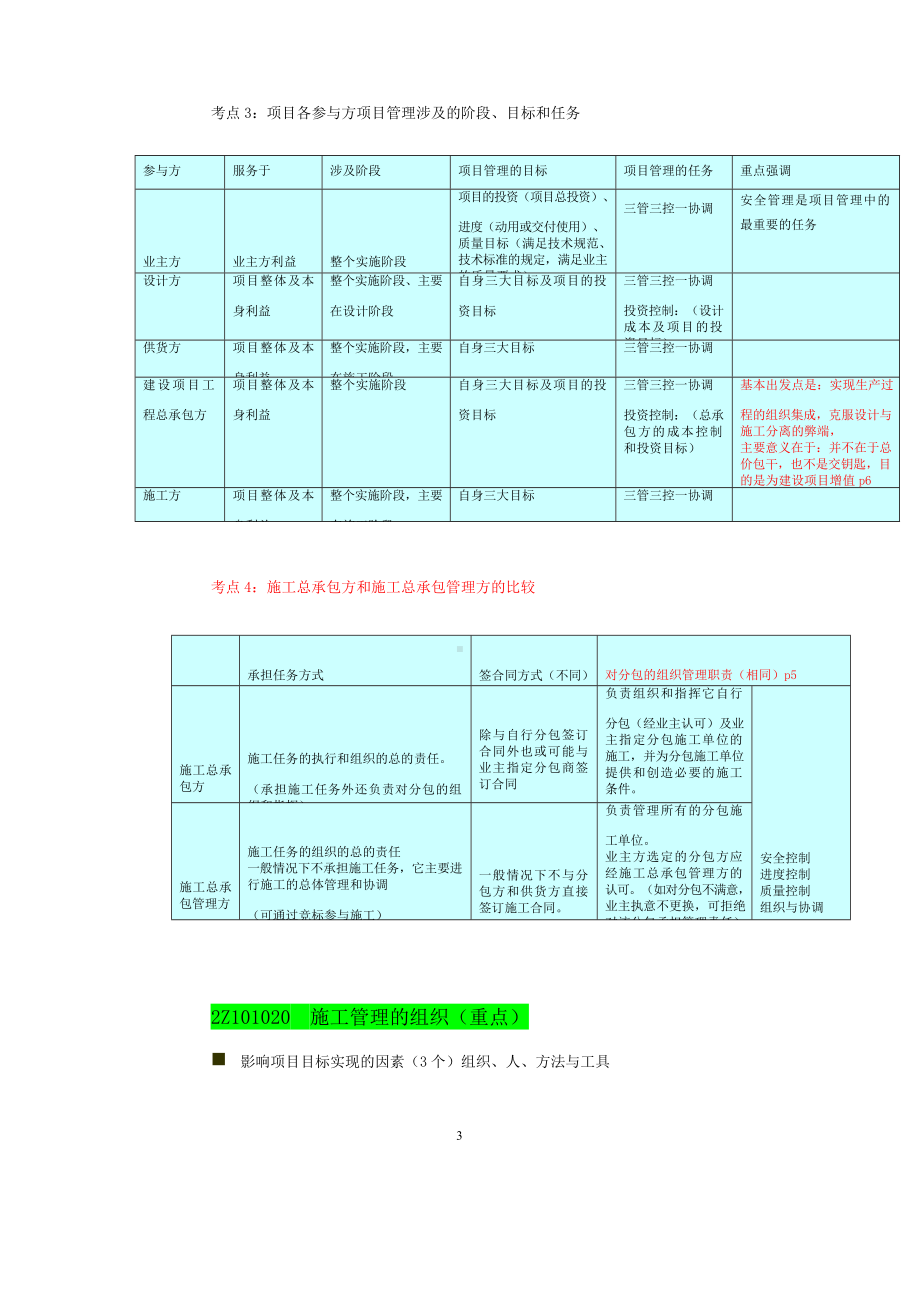 二级建造师《施工管理》复习重点总结浓缩版(DOC 79页).docx_第3页