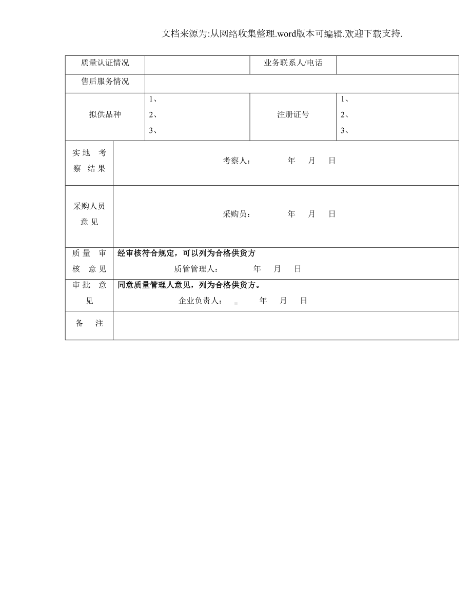 医疗器械经营企业质量管理制度及相关表格参考文本(DOC 25页).doc_第2页