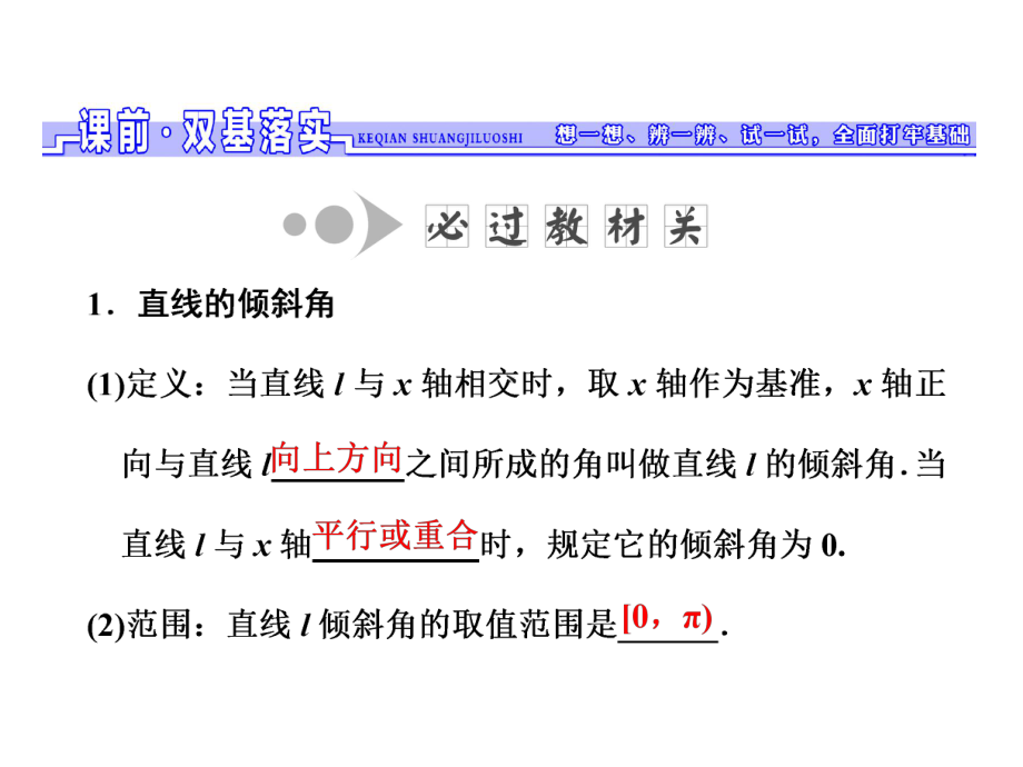 第一节-直线的倾斜角与斜率、直线的方程课件.ppt_第2页