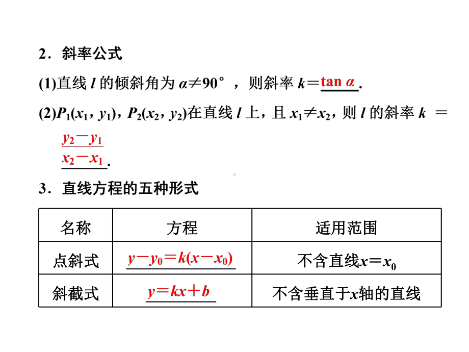 第一节-直线的倾斜角与斜率、直线的方程课件.ppt_第3页