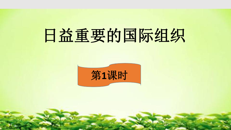 部编人教版道德与法治六年级下册《日益重要的国际组织》优质课件.ppt_第2页