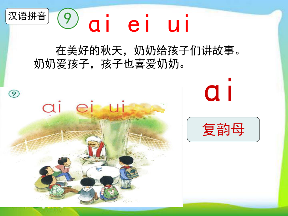 部编本人教版一年级语文上册上拼音9《aieiui》2课件.ppt_第3页