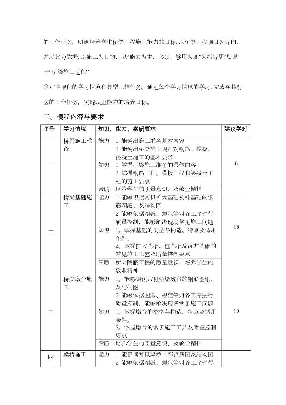 《桥梁工程施工》说课讲稿（整理版施工方案）(DOC 12页).doc_第3页