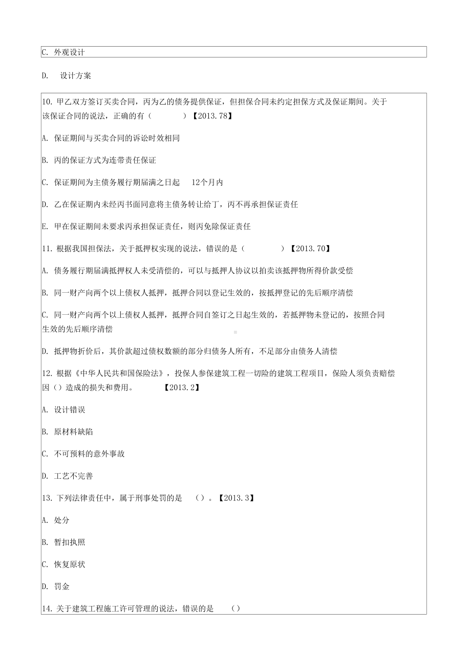 一级建造师考试建设工程法规及相关知识真题(DOC 24页).docx_第3页