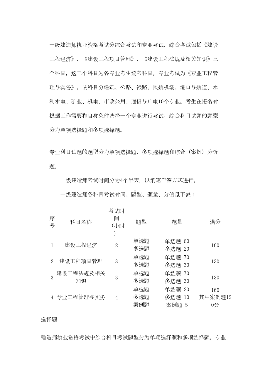 一级建造师考试试题(DOC 92页).doc_第1页