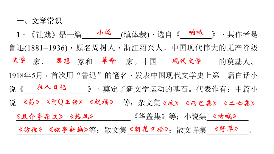 部编人教版八年级语文下册期末复习：专题五-文学常识与名著阅读课件.ppt_第2页