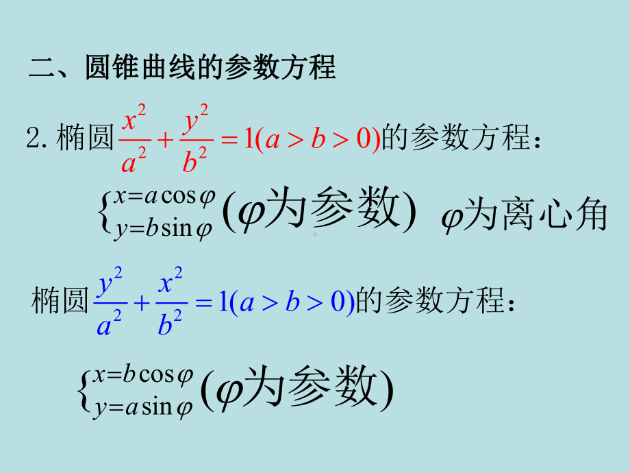 第二讲-圆锥曲线的参数方程-(人教A版选修4-4)课件.pptx_第2页