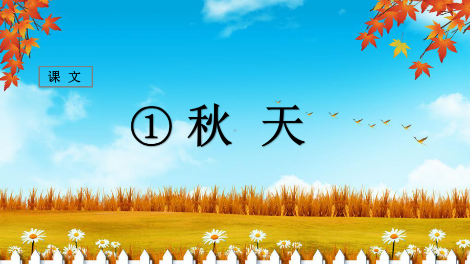 部编版一年级语文上册第1课《秋天》课件.pptx_第1页