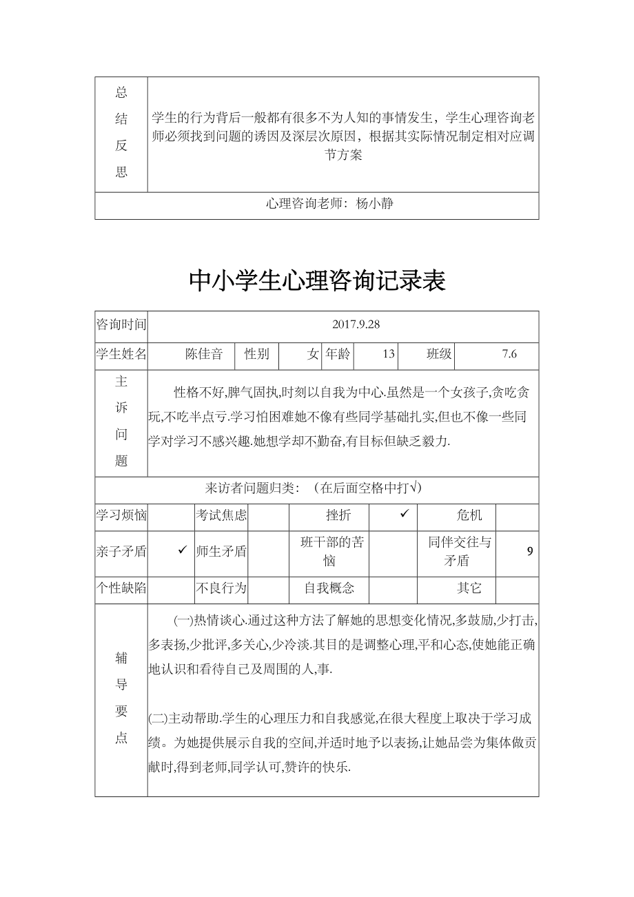 中小学生心理咨询记录表(DOC 15页).doc_第2页